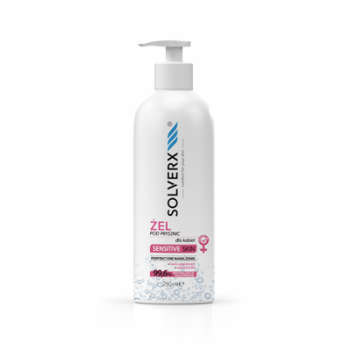 Żel do mycia ciała z kwasem azjatykowym SENSITIVE SKIN dla kobiet (Solverx)