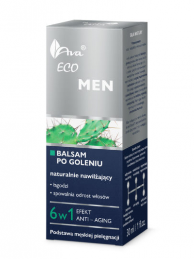 ECO MEN Balsam po goleniu naturalnie nawilżający 6 w 1 (AVA)